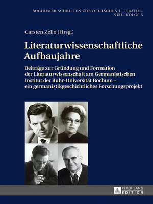 cover image of Literaturwissenschaftliche Aufbaujahre